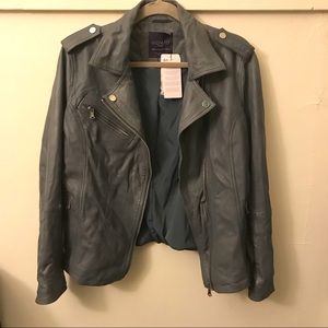 Oversized Genuine leather jacket